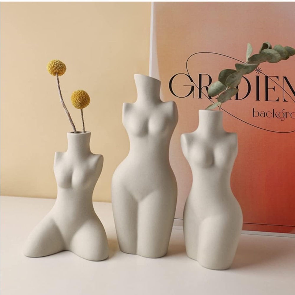 Female Form Ceramic Vase - Picture 3 of 3